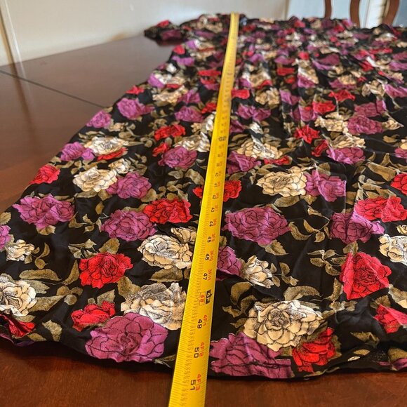 Vintage JBS Ltd Floral Pleated Midi Dress Size 18 - Picture 8 of 10